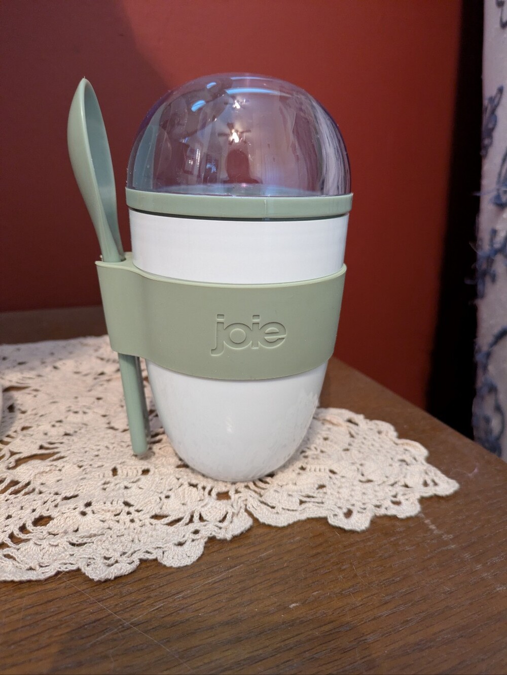 3/$12💚Joie Green & White Yogurt Cup